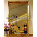 classic wood framed wall mirror home decor